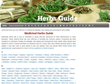 Tablet Screenshot of herbsguide.net